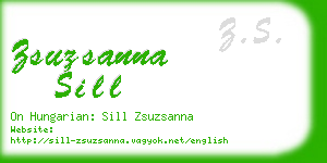 zsuzsanna sill business card